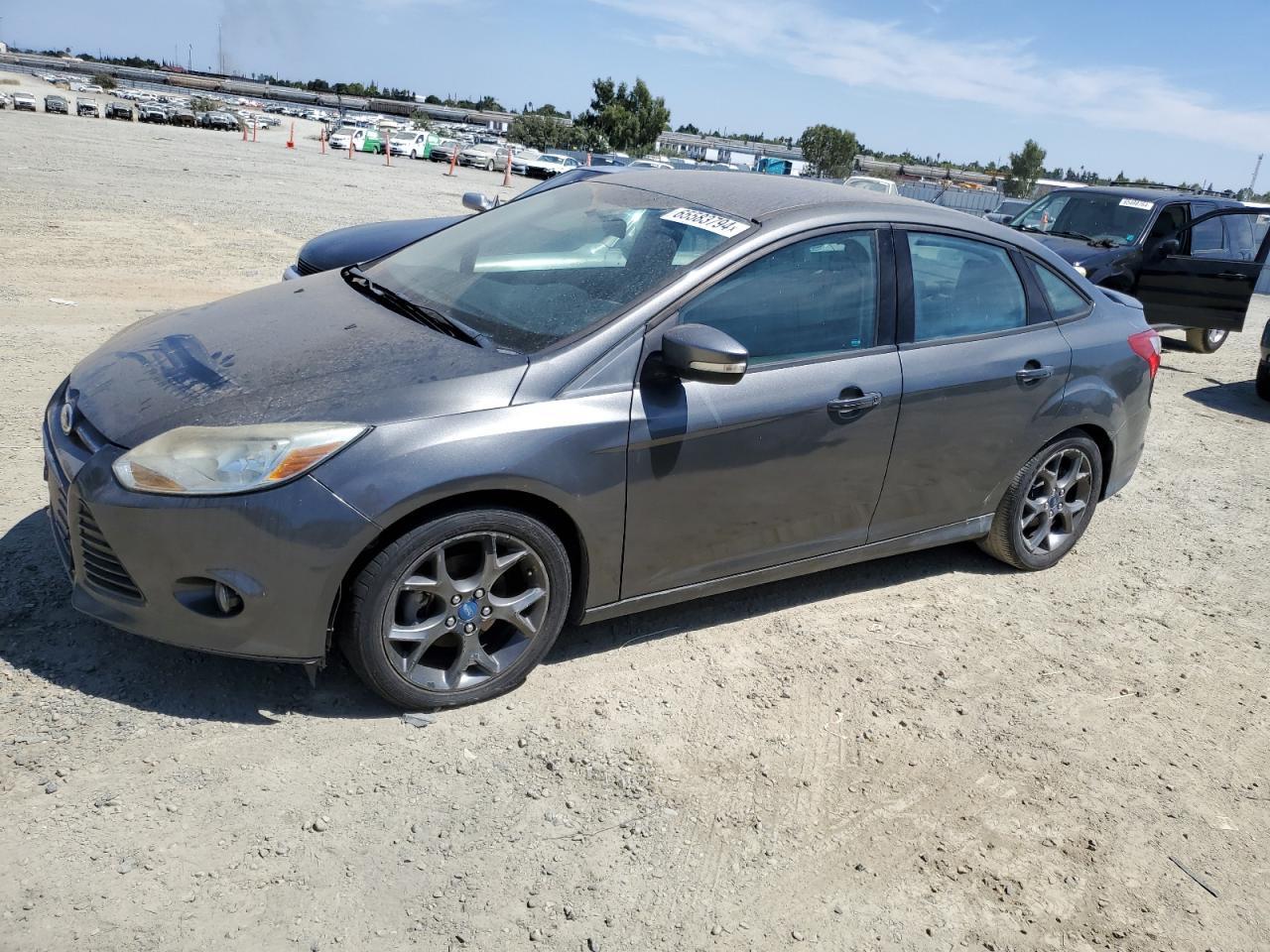 FORD FOCUS SE 2013 gray sedan 4d gas 1FADP3F25DL362973 photo #1