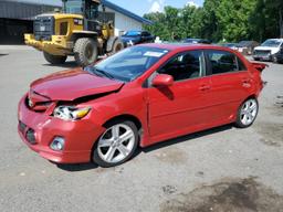 TOYOTA COROLLA BA 2013 red sedan 4d gas 2T1BU4EE6DC927542 photo #2