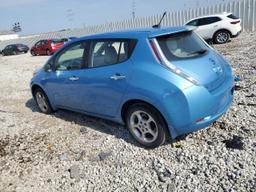 NISSAN LEAF SV 2012 blue  electric JN1AZ0CP0CT024856 photo #3