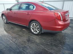 LINCOLN MKS 2010 red sedan 4d gas 1LNHL9FT6AG612028 photo #3