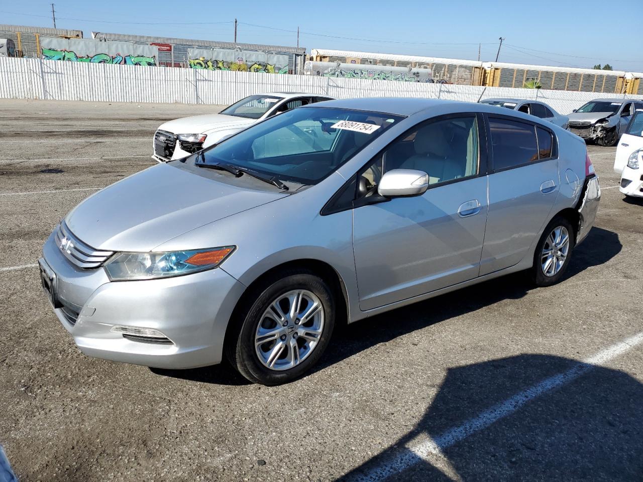 HONDA INSIGHT EX 2010 silver  hybrid engine JHMZE2H79AS020709 photo #1