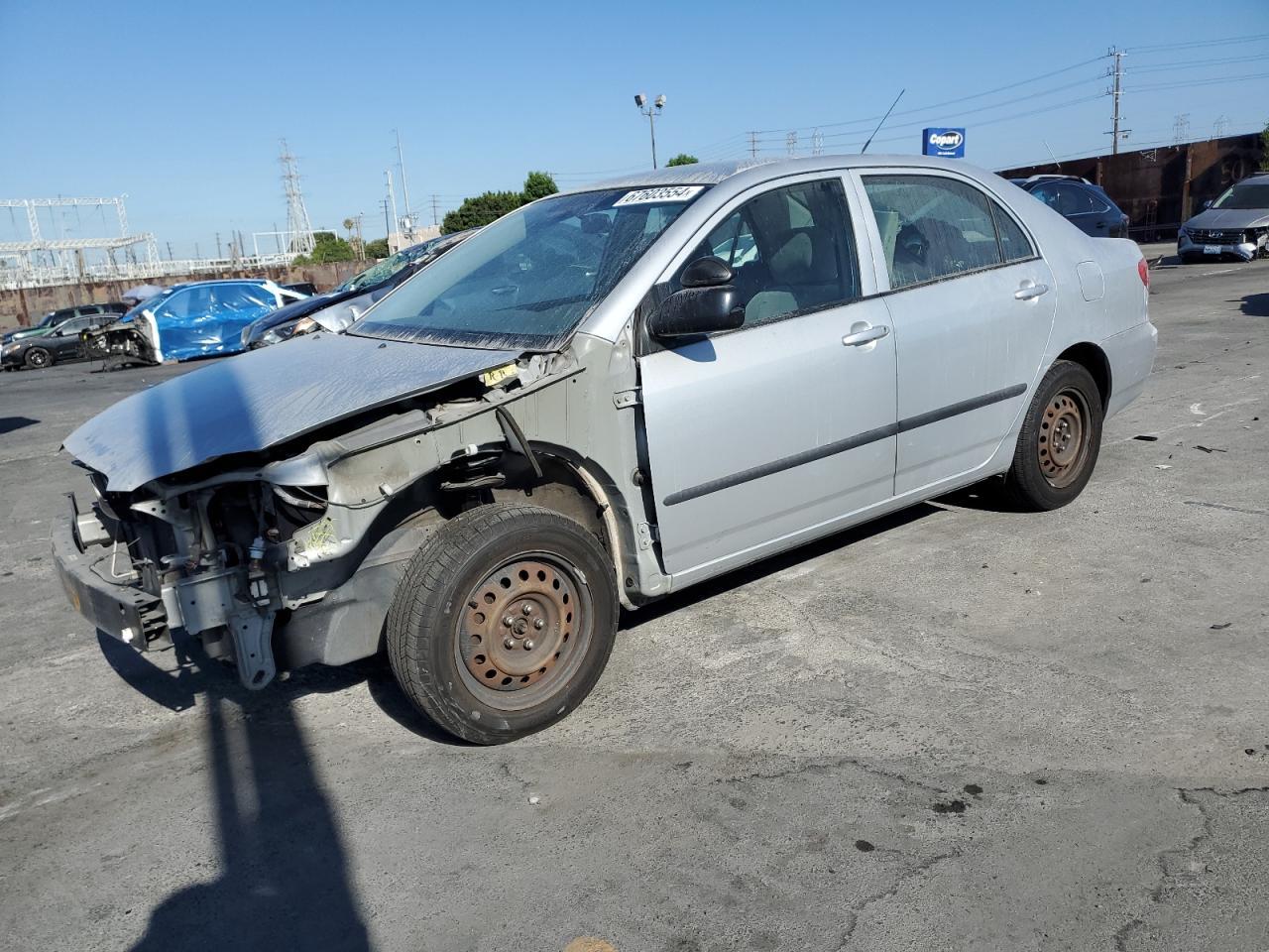 TOYOTA COROLLA CE 2005 silver  gas 1NXBR32E15Z477072 photo #1