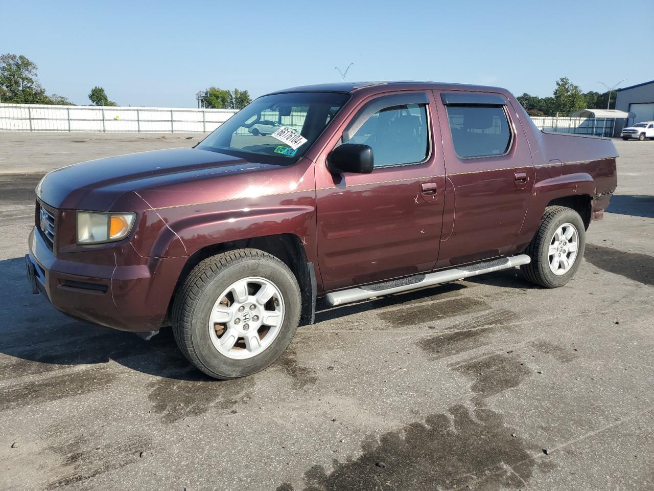 HONDA RIDGELINE 2007 maroon  gas 2HJYK16557H540922 photo #1