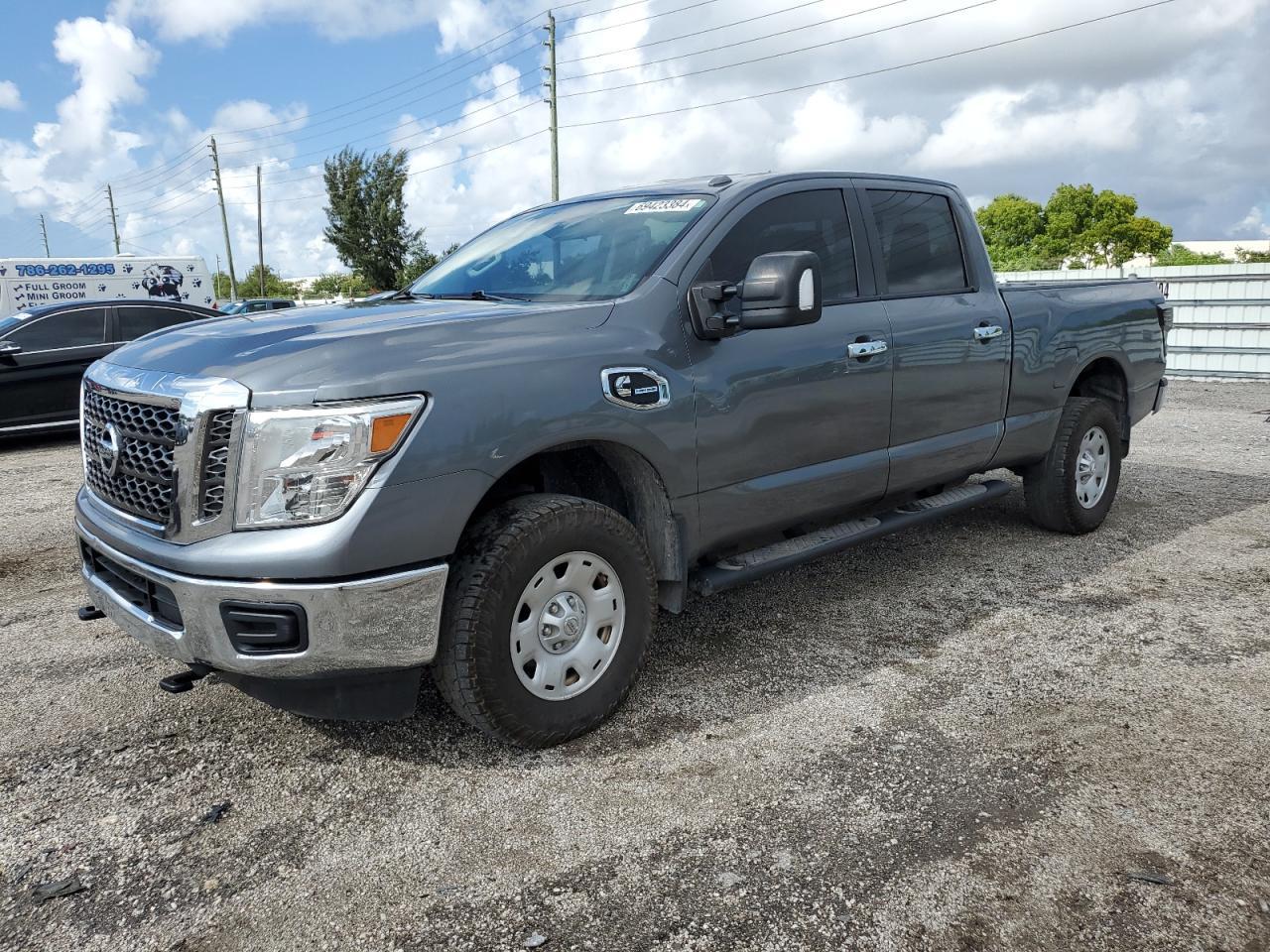 NISSAN TITAN XD S 2018 gray  diesel 1N6BA1F31JN520349 photo #1