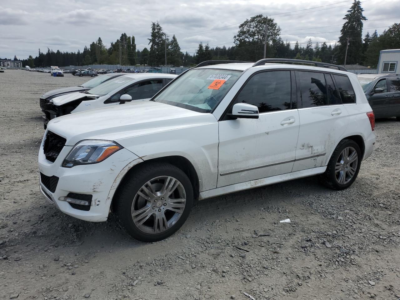 MERCEDES-BENZ GLK 350 2013 white  gas WDCGG5HBXDG102930 photo #1