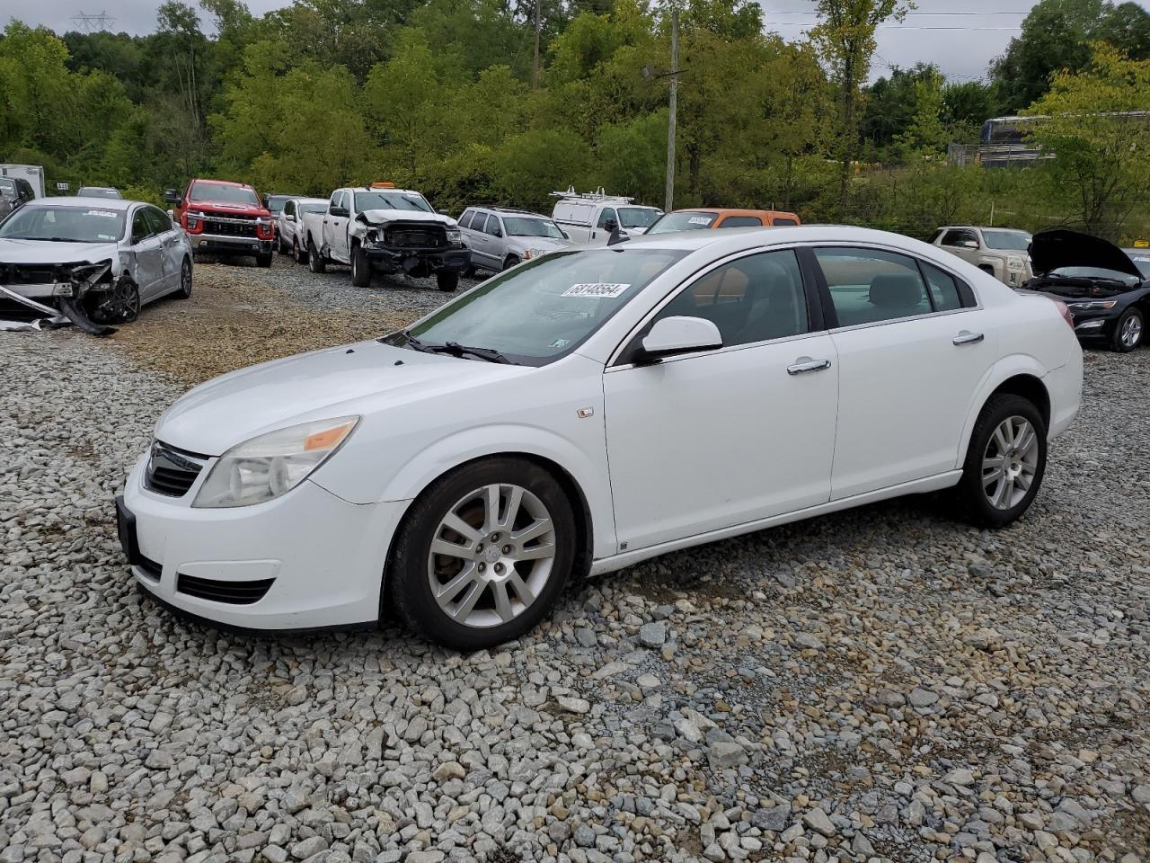 SATURN AURA XR 2009 white  gas 1G8ZV57BX9F207982 photo #1