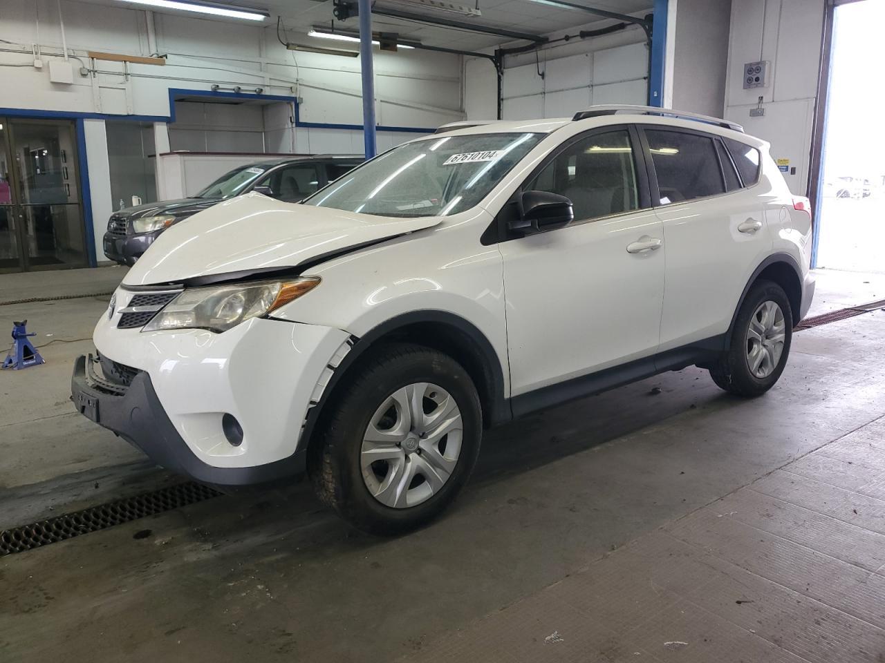 TOYOTA RAV4 LE 2014 white  gas JTMBFREV9ED086795 photo #1