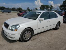 LEXUS LS 430 2001 white  gas JTHBN30F010031040 photo #2