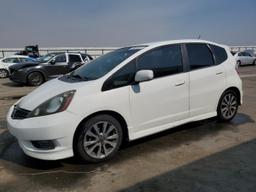 HONDA FIT SPORT 2013 white  gas JHMGE8H65DC015572 photo #2