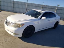 LEXUS LS 460 2007 white  gas JTHBL46F075032980 photo #2