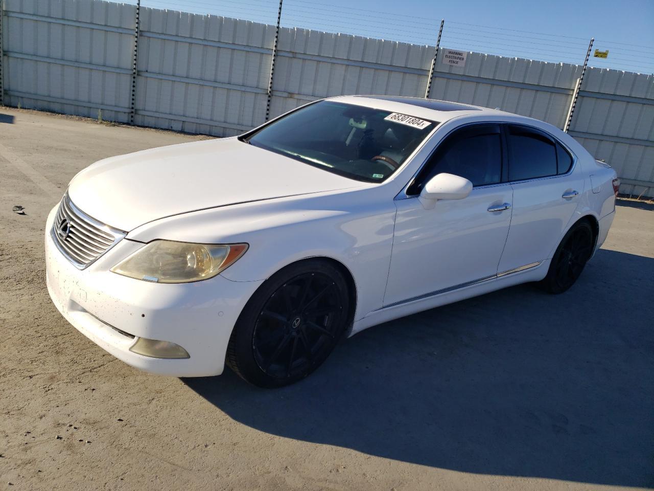 LEXUS LS 460 2007 white  gas JTHBL46F075032980 photo #1