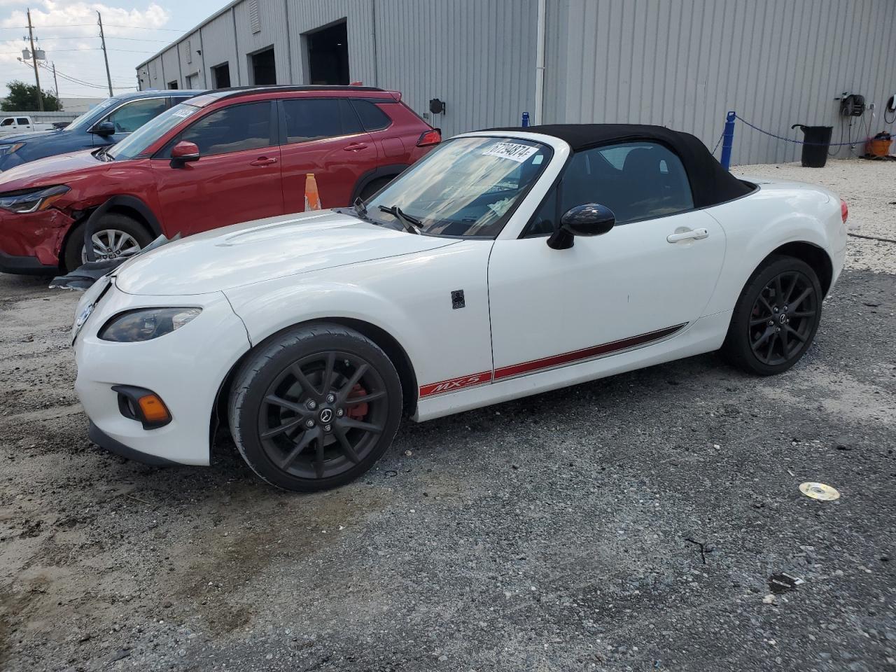 MAZDA MX-5 MIATA 2013 white  gas JM1NC2LF1D0231469 photo #1