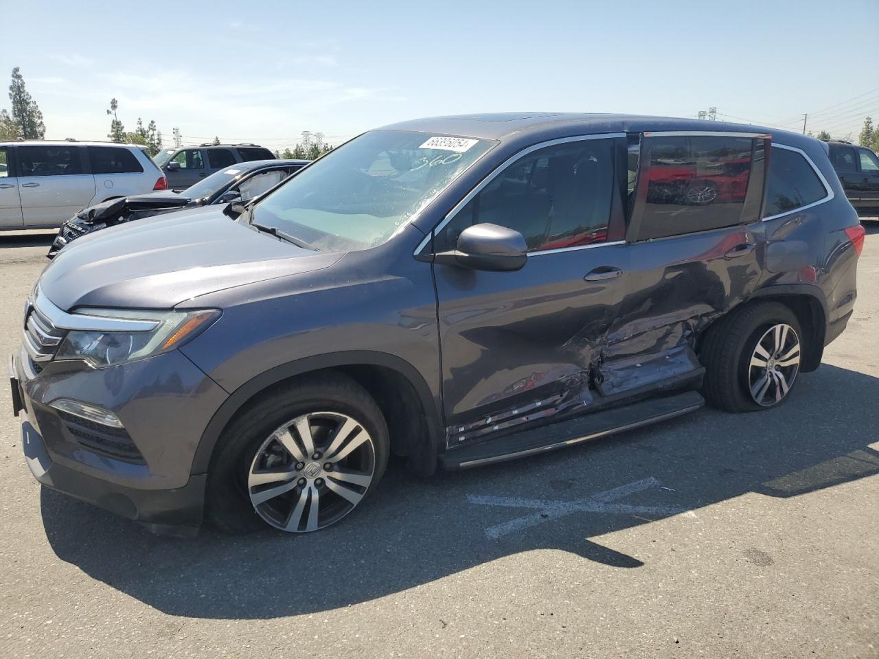 HONDA PILOT EXL 2018 gray  gas 5FNYF5H54JB018809 photo #1