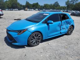 TOYOTA COROLLA SE 2019 blue  gas JTNK4RBE3K3035025 photo #2