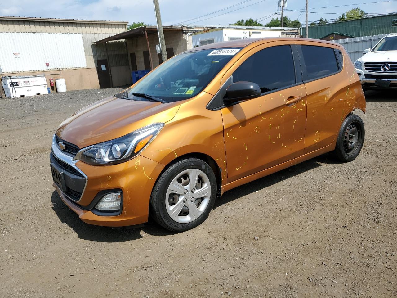 CHEVROLET SPARK LS 2020 orange  gas KL8CB6SA9LC473357 photo #1