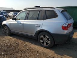 BMW X3 3.0I 2005 silver 4dr spor gas WBXPA93495WD07966 photo #3