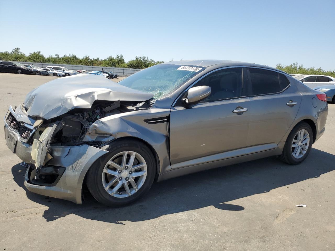 KIA OPTIMA LX 2012 gray  gas 5XXGM4A70CG066718 photo #1