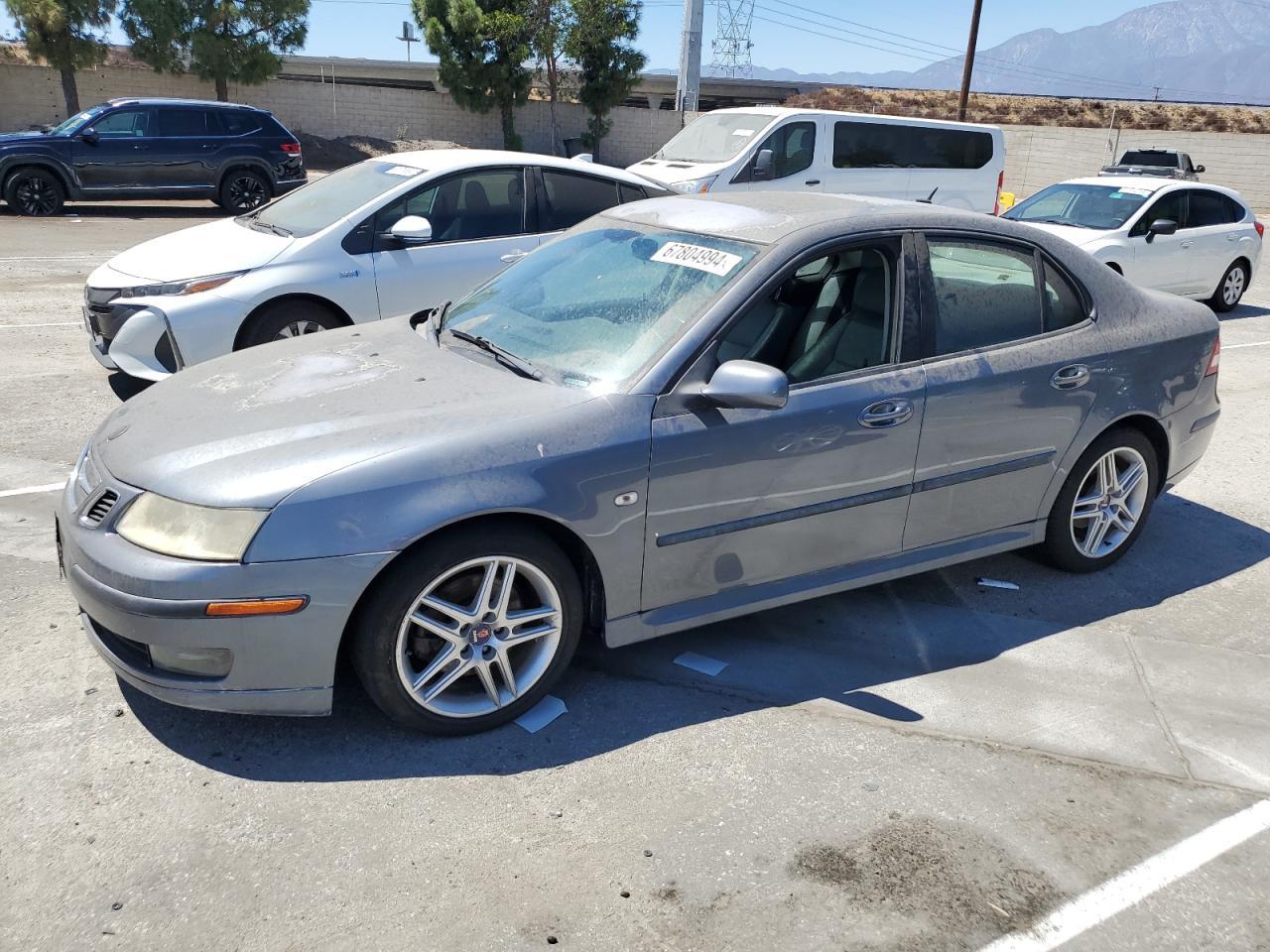 SAAB 9-3 2.0T 2007 gray sedan 4d gas YS3FD49Y371001316 photo #1