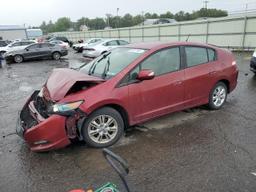 HONDA INSIGHT EX 2010 maroon hatchbac hybrid engine JHMZE2H72AS018946 photo #2