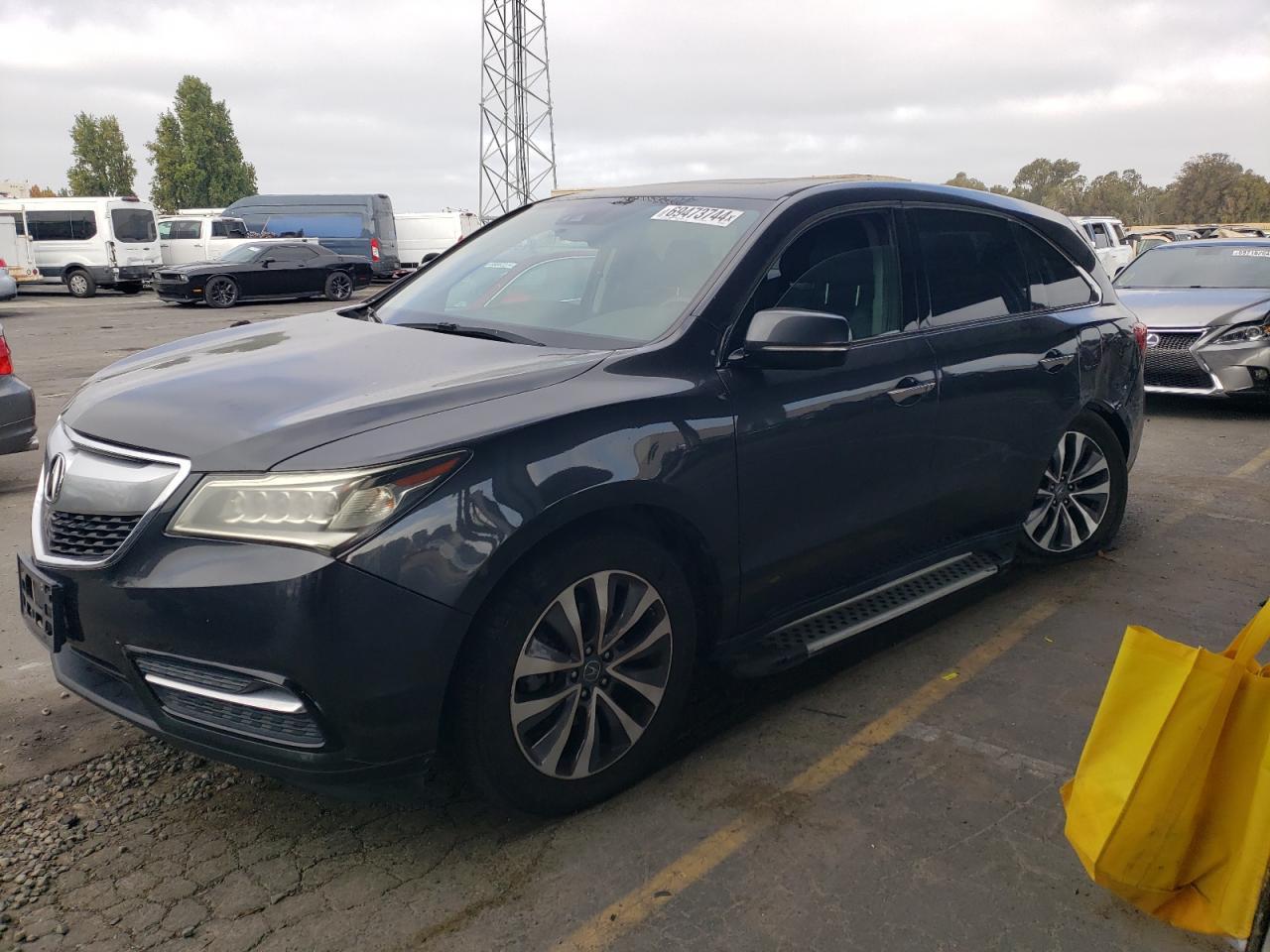 ACURA MDX TECHNO 2016 black  gas 5FRYD4H42GB015115 photo #1