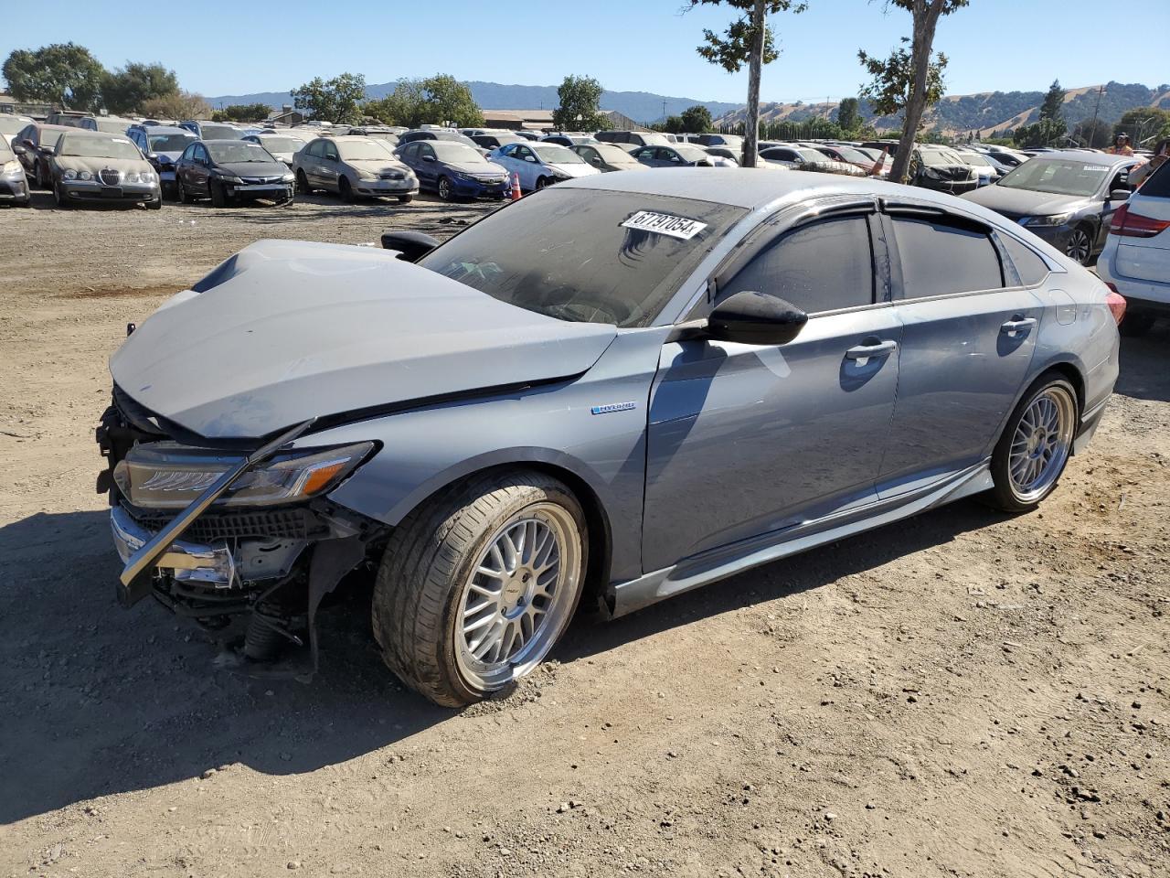 HONDA ACCORD HYB 2022 blue  hybrid engine 1HGCV3F26NA037453 photo #1