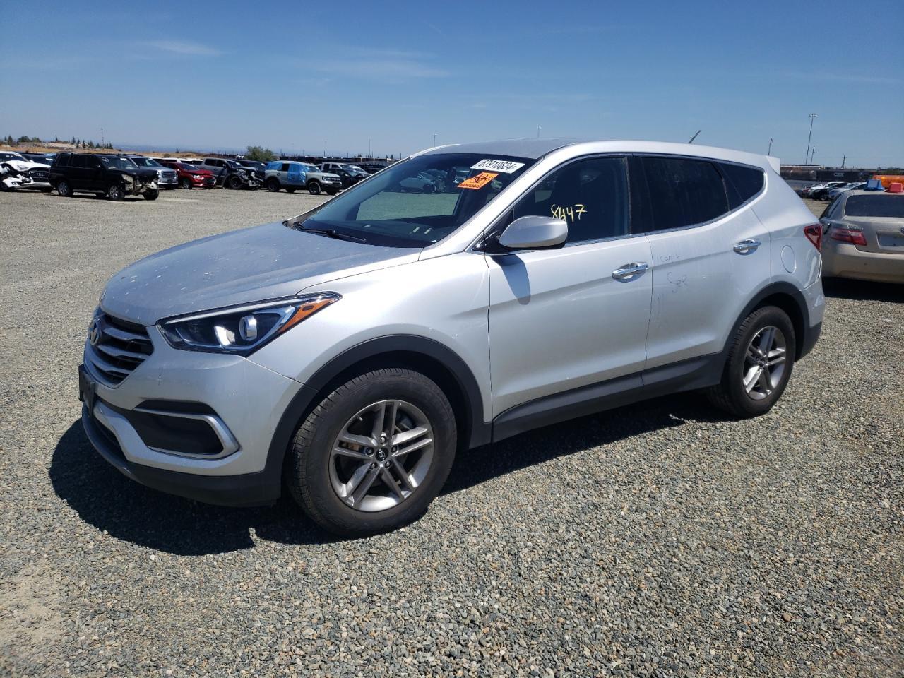 HYUNDAI SANTA FE S 2018 silver  gas 5XYZT3LB6JG568763 photo #1