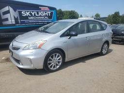 TOYOTA PRIUS V 2013 silver station hybrid engine JTDZN3EU9D3267700 photo #2