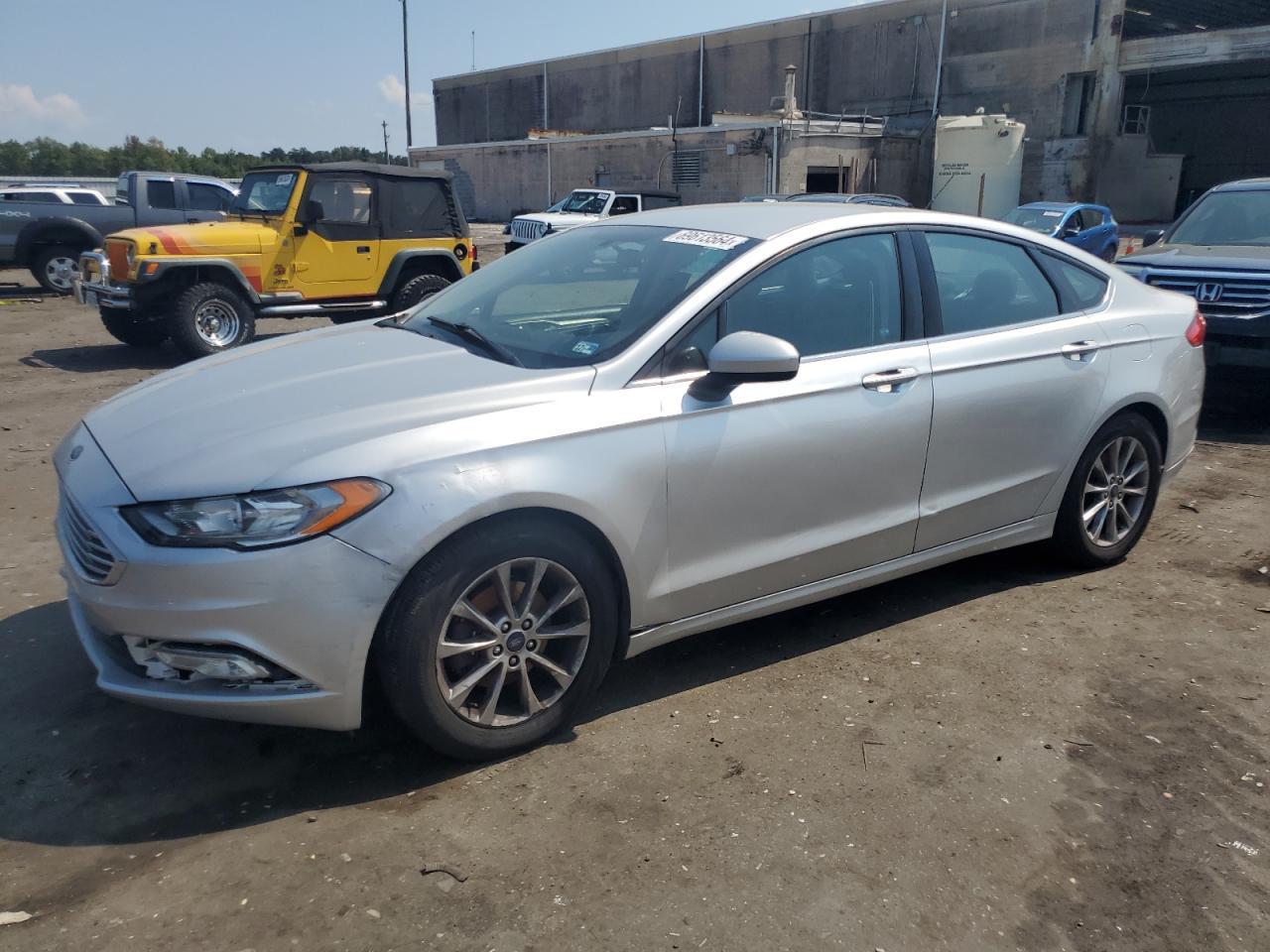 FORD FUSION SE 2017 silver sedan 4d gas 3FA6P0H77HR165892 photo #1