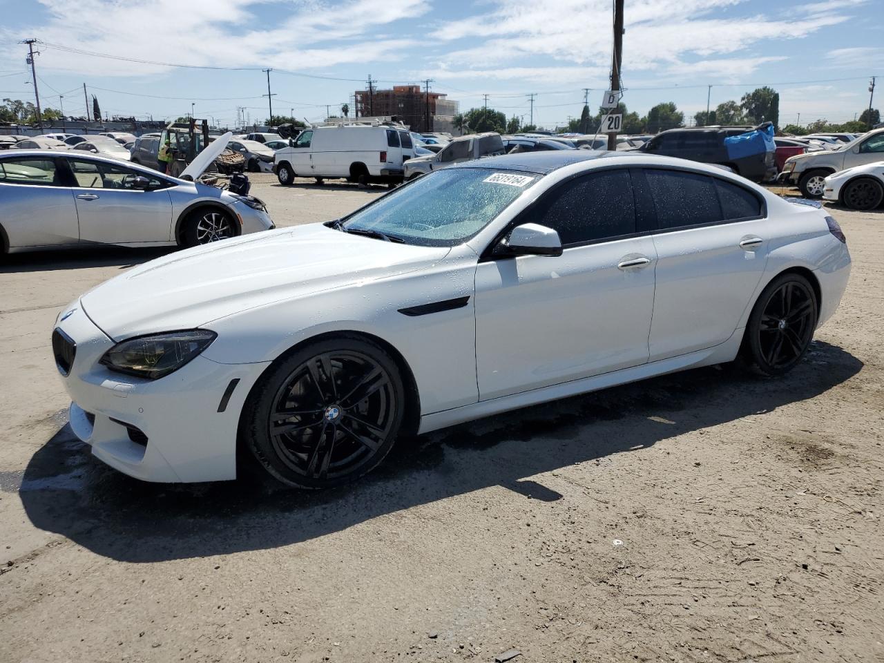 BMW 640I 2013 white  gas WBA6A0C59DDF14068 photo #1