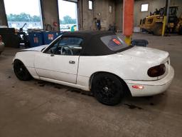 MAZDA MX-5 MIATA 1991 white  gas JM1NA3510M0232688 photo #3