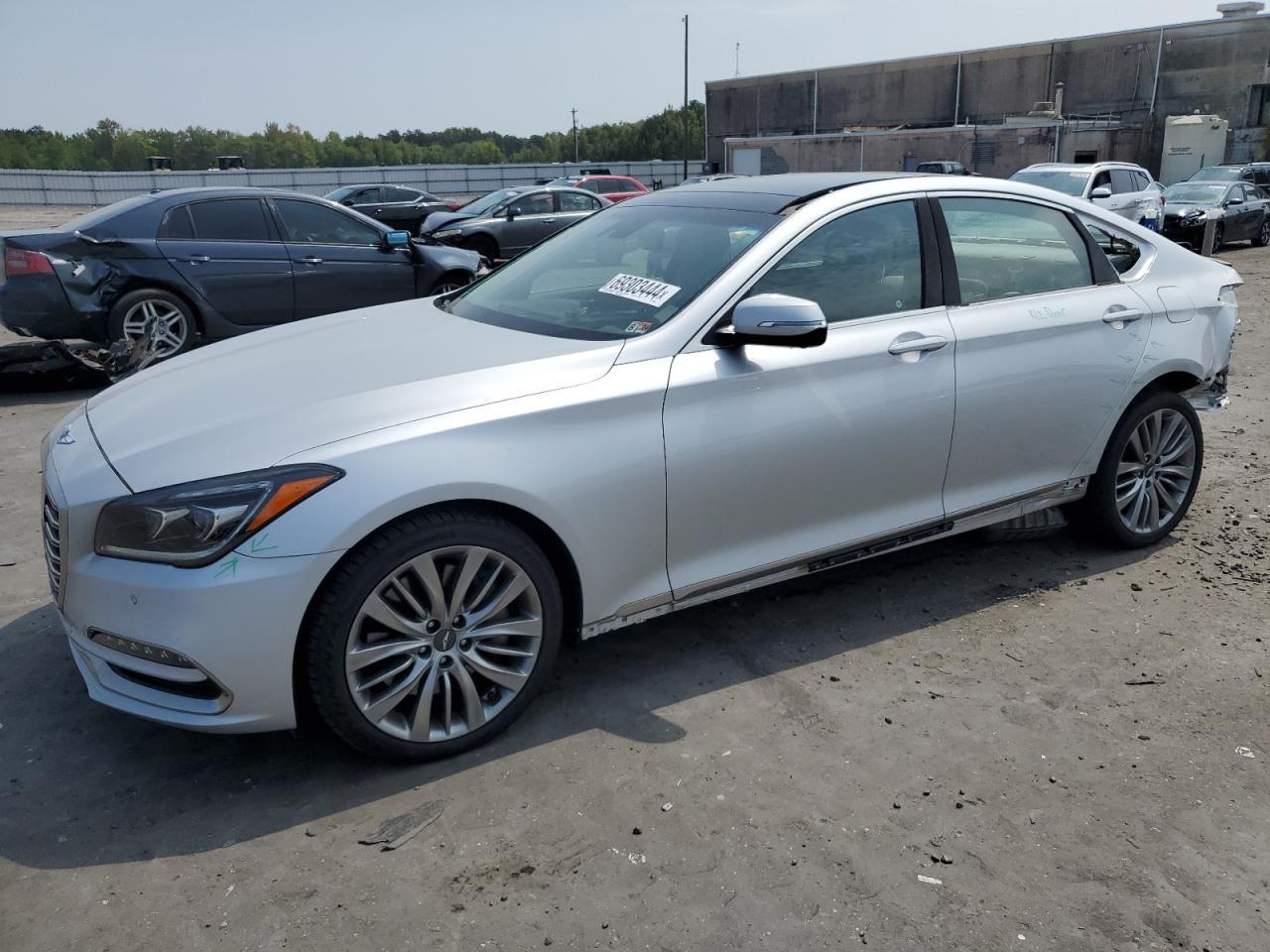 GENESIS G80 ULTIMA 2018 gray  gas KMHGN4JF2JU248380 photo #1