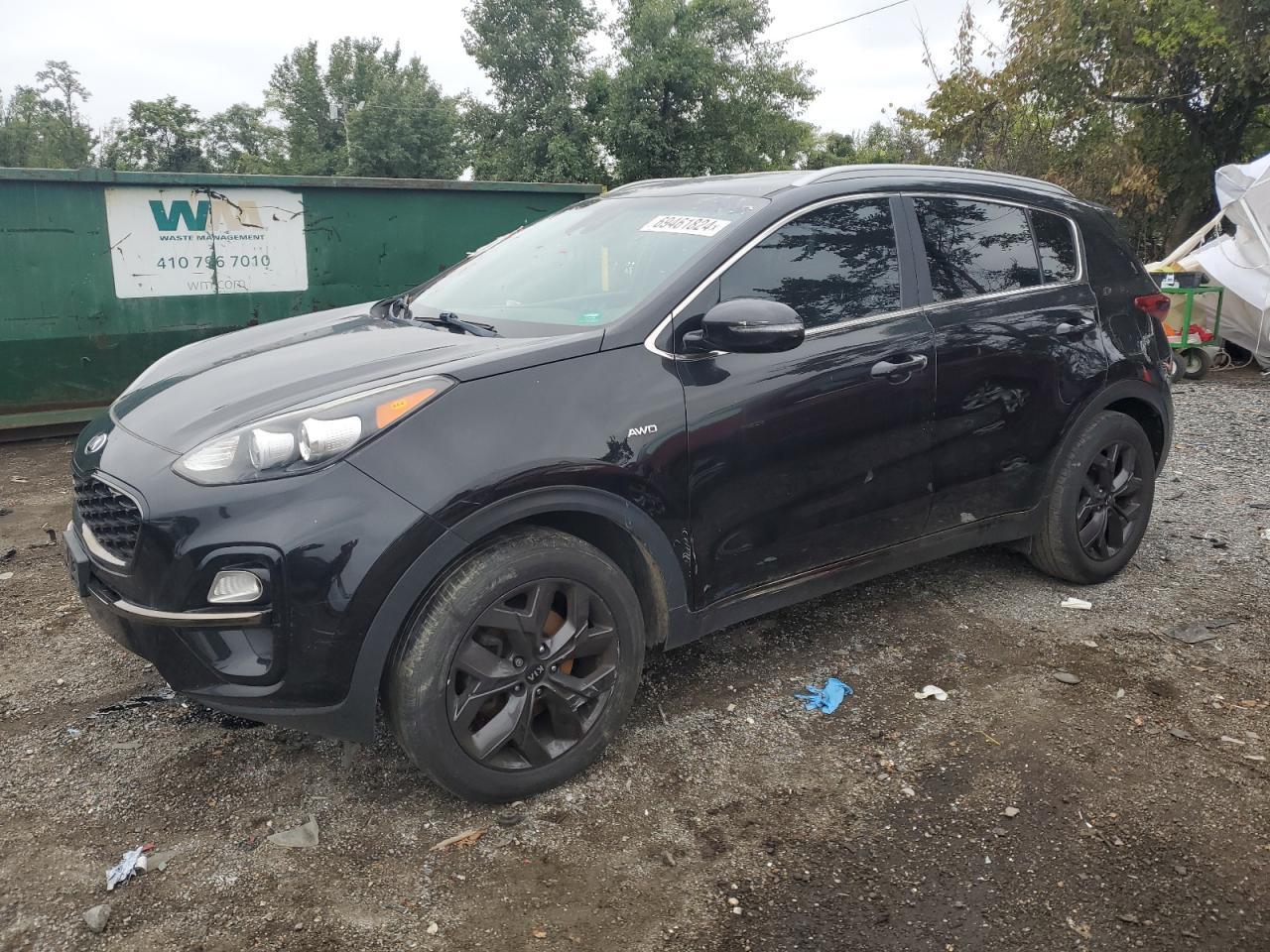 KIA SPORTAGE S 2020 black  gas KNDP6CAC3L7653439 photo #1