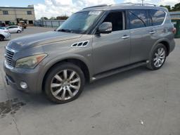 INFINITI QX80 2014 tan 4dr spor gas JN8AZ2NF5E9555505 photo #2