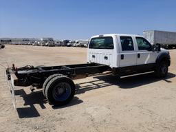 FORD F450 SUPER 2012 white crew cha gas 1FD0W4HY5CEA29593 photo #4