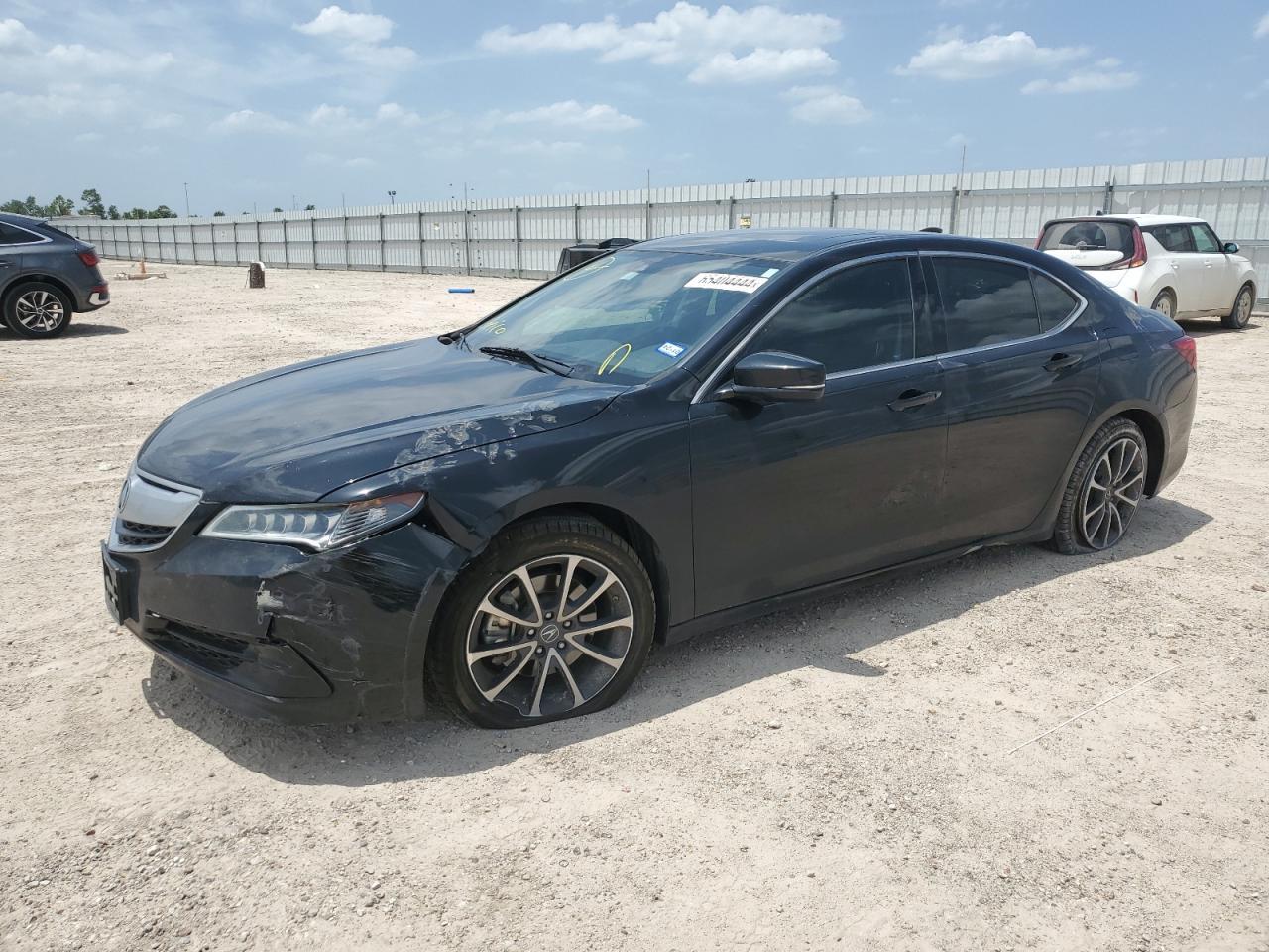 ACURA TLX TECH 2015 black  gas 19UUB2F50FA013507 photo #1