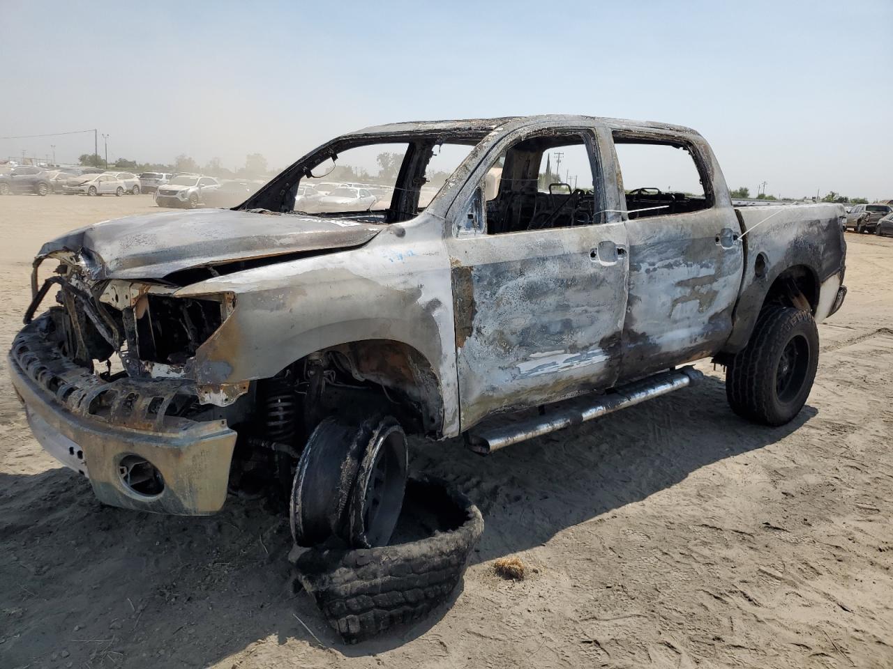 TOYOTA TUNDRA CRE 2008 burn  gas 5TFEV541X8X034019 photo #1