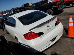 INFINITI G37 2013 white  gas JN1CV6AR1DM757814 photo #3