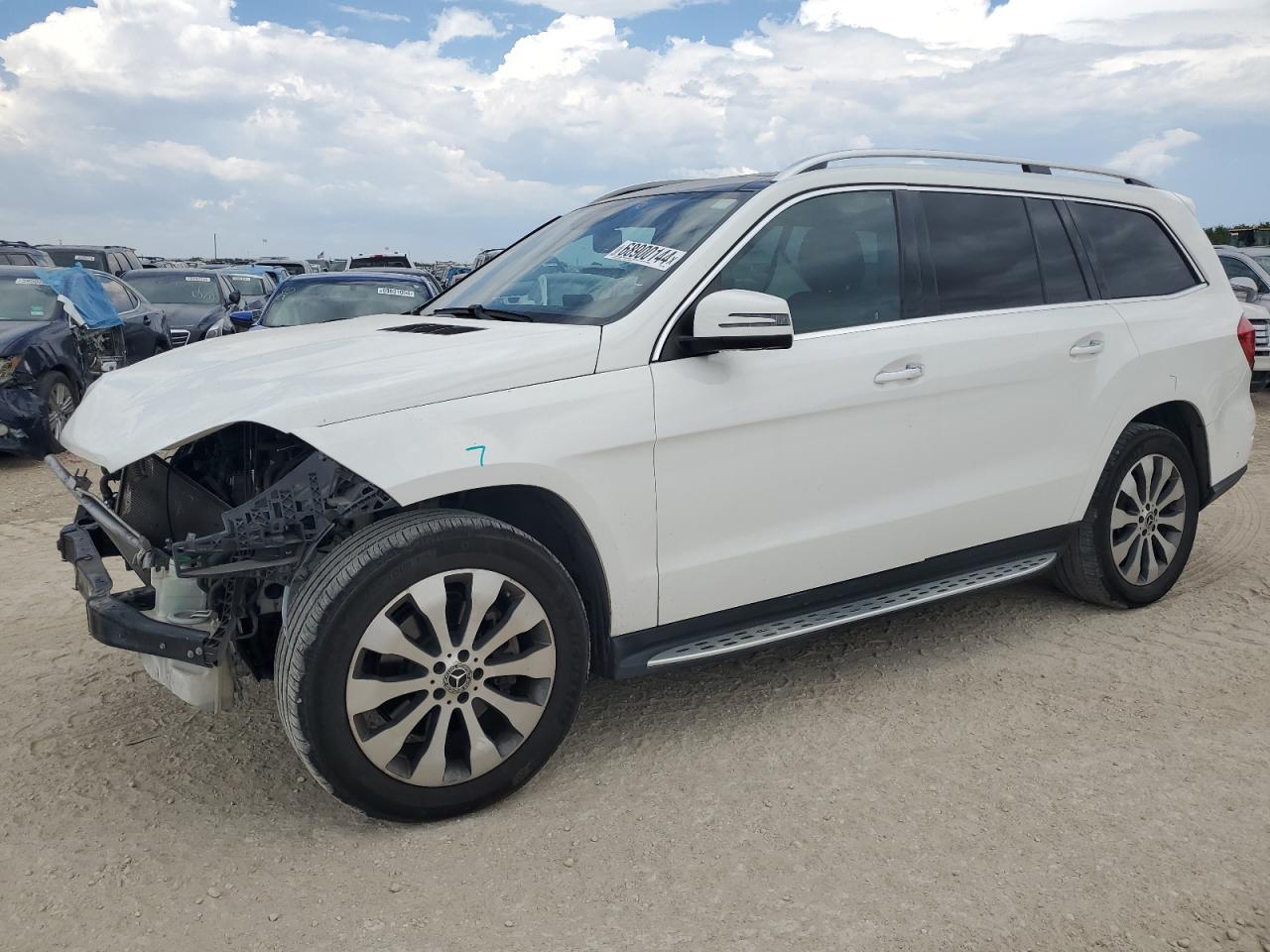 MERCEDES-BENZ GLS 450 4M 2018 white  gas 4JGDF6EE0JB012531 photo #1