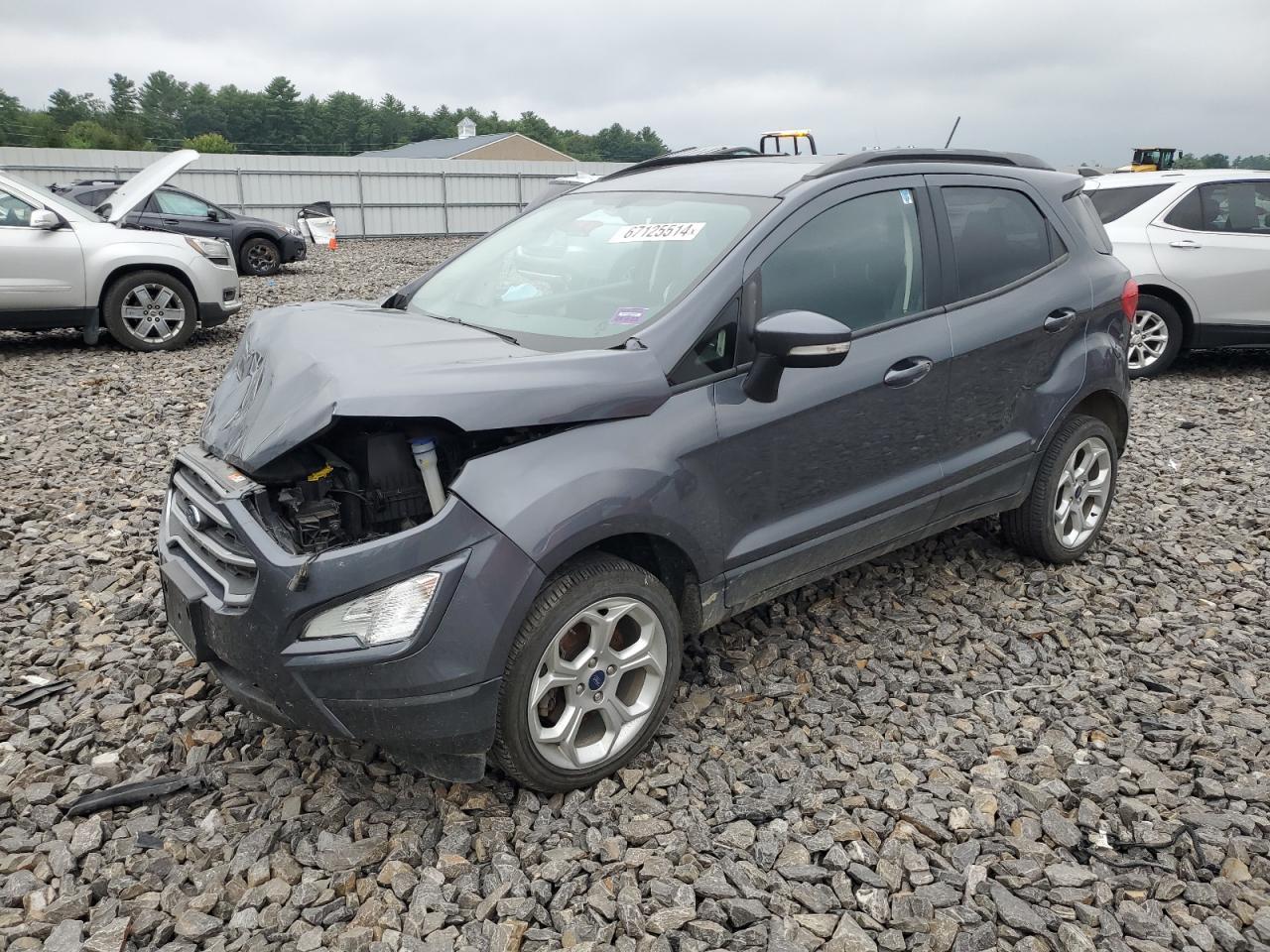 FORD ECOSPORT S 2021 gray  gas MAJ6S3GL0MC424777 photo #1