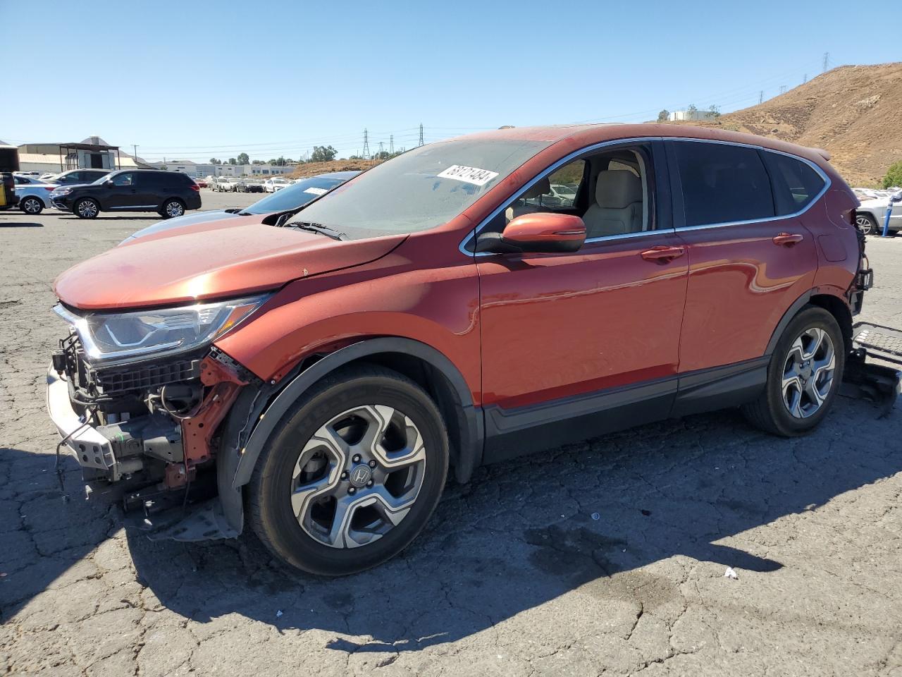 HONDA CR-V EX 2017 orange  gas 2HKRW1H51HH515650 photo #1