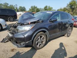 HONDA CR-V EXL 2018 black  gas 7FARW2H83JE096287 photo #2