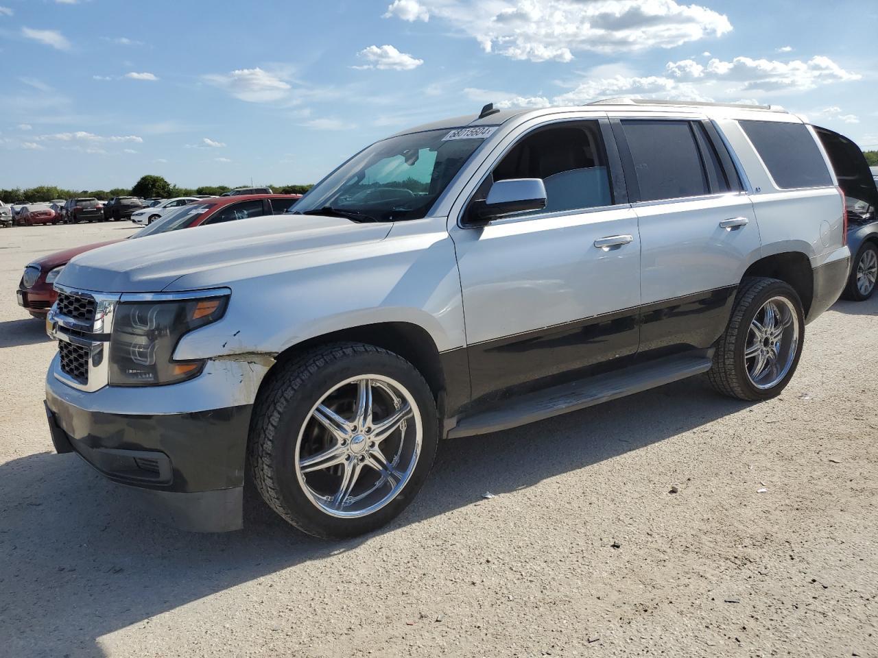 CHEVROLET TAHOE C150 2015 two tone 4dr spor gas 1GNSCBKC6FR184536 photo #1