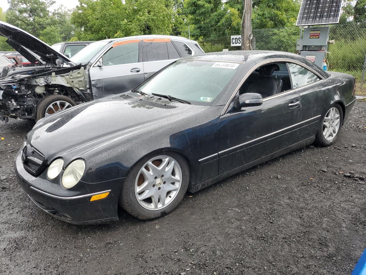 MERCEDES-BENZ CL 500 2002 black  gas WDBPJ75J12A024650 photo #1