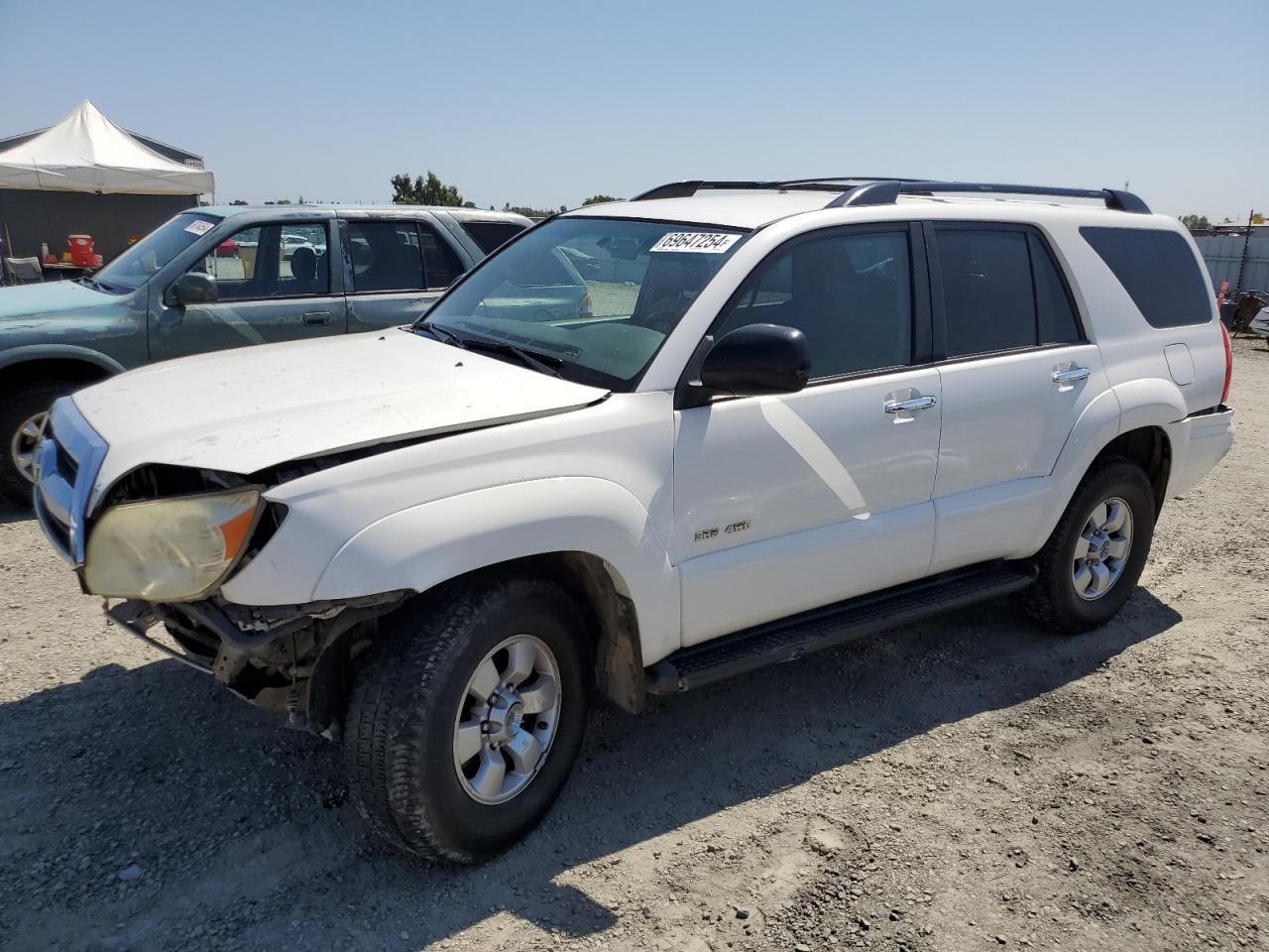 TOYOTA 4RUNNER SR 2007 white  gas JTEBU14R970114256 photo #1