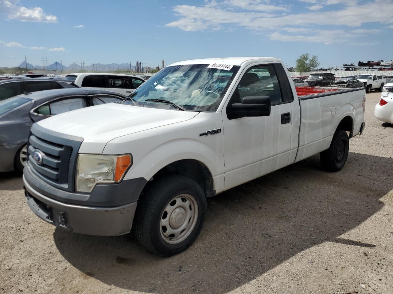 FORD F150 2010 white  gas 1FTMF1CW9AKA22851 photo #1