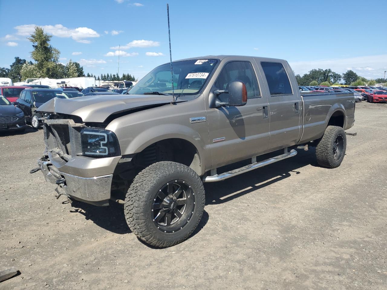 FORD F350 SRW S 2005 tan  diesel 1FTWW31P75EA47848 photo #1