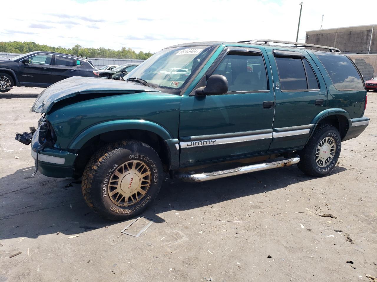 GMC JIMMY 1997 green  gas 1GKDT13W9V2573851 photo #1