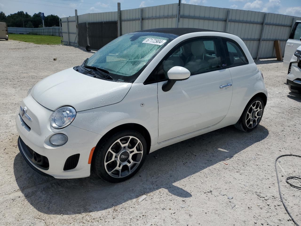 FIAT 500 POP 2018 white  gas 3C3CFFLH3JT377978 photo #1