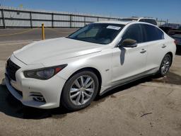 INFINITI Q50 PREMIU 2016 white  gas JN1EV7AP4GM304773 photo #2