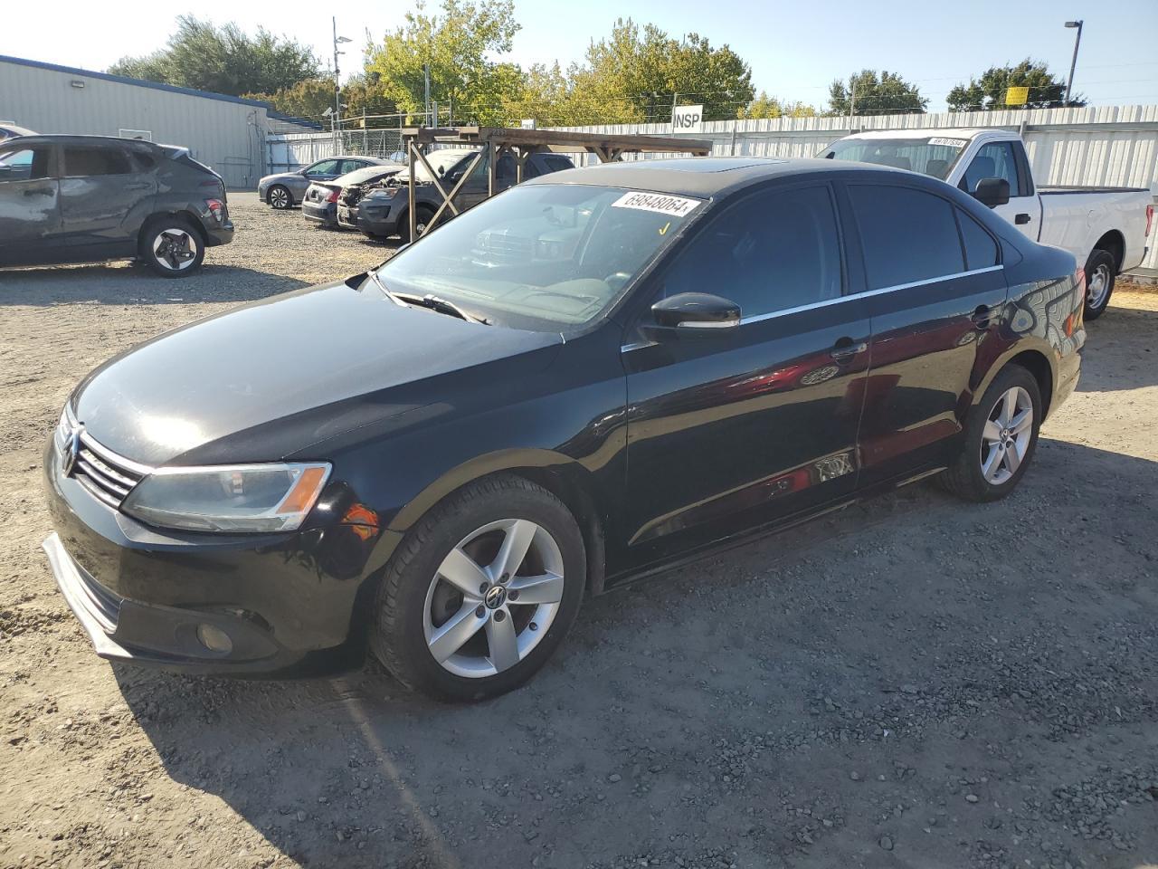 VOLKSWAGEN JETTA TDI 2011 black sedan 4d diesel 3VWLL7AJ7BM067762 photo #1